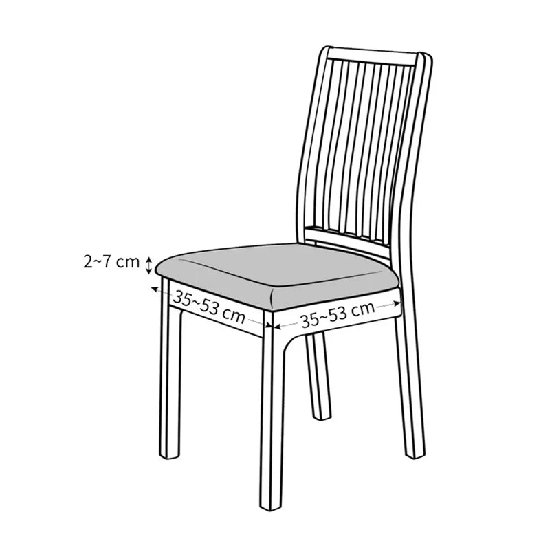 4pcs/set Stretch Dining Chair Seat Covers