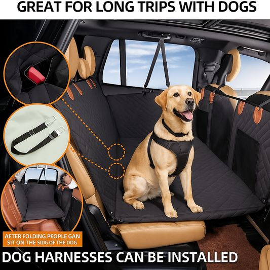 Hard bottom dog car seat mat