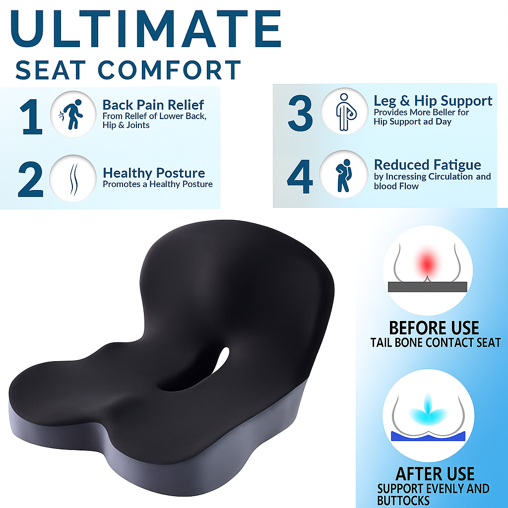 LumbarCare™ Premium Seat Cushion